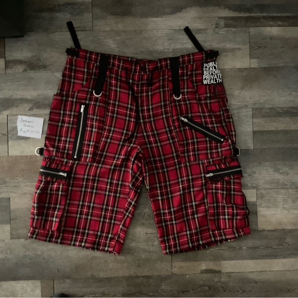Plaid Red Tripp NYC Shorts